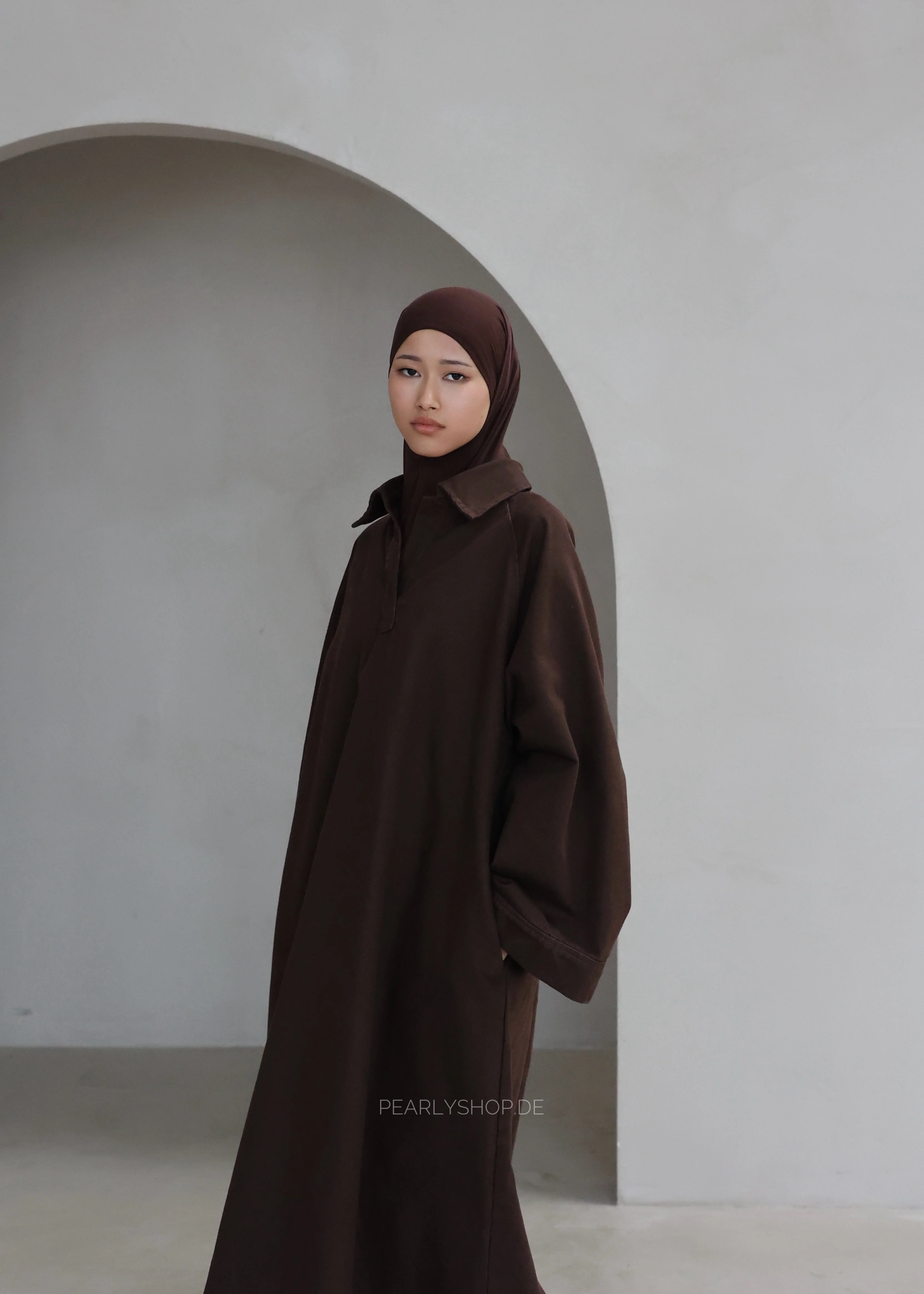 Abaya DENIM FLOW Brown