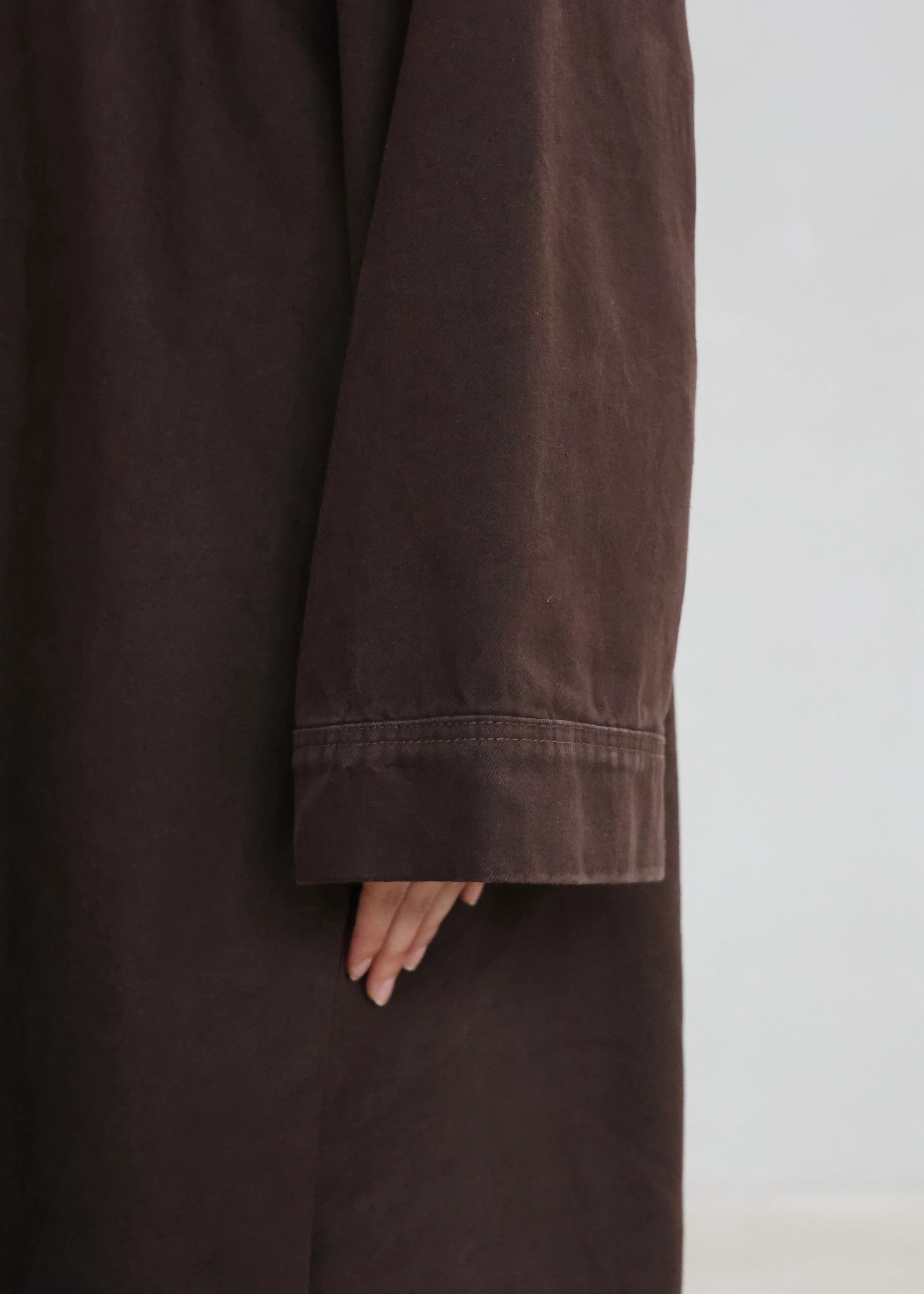 Abaya DENIM FLOW Brown - Image 6