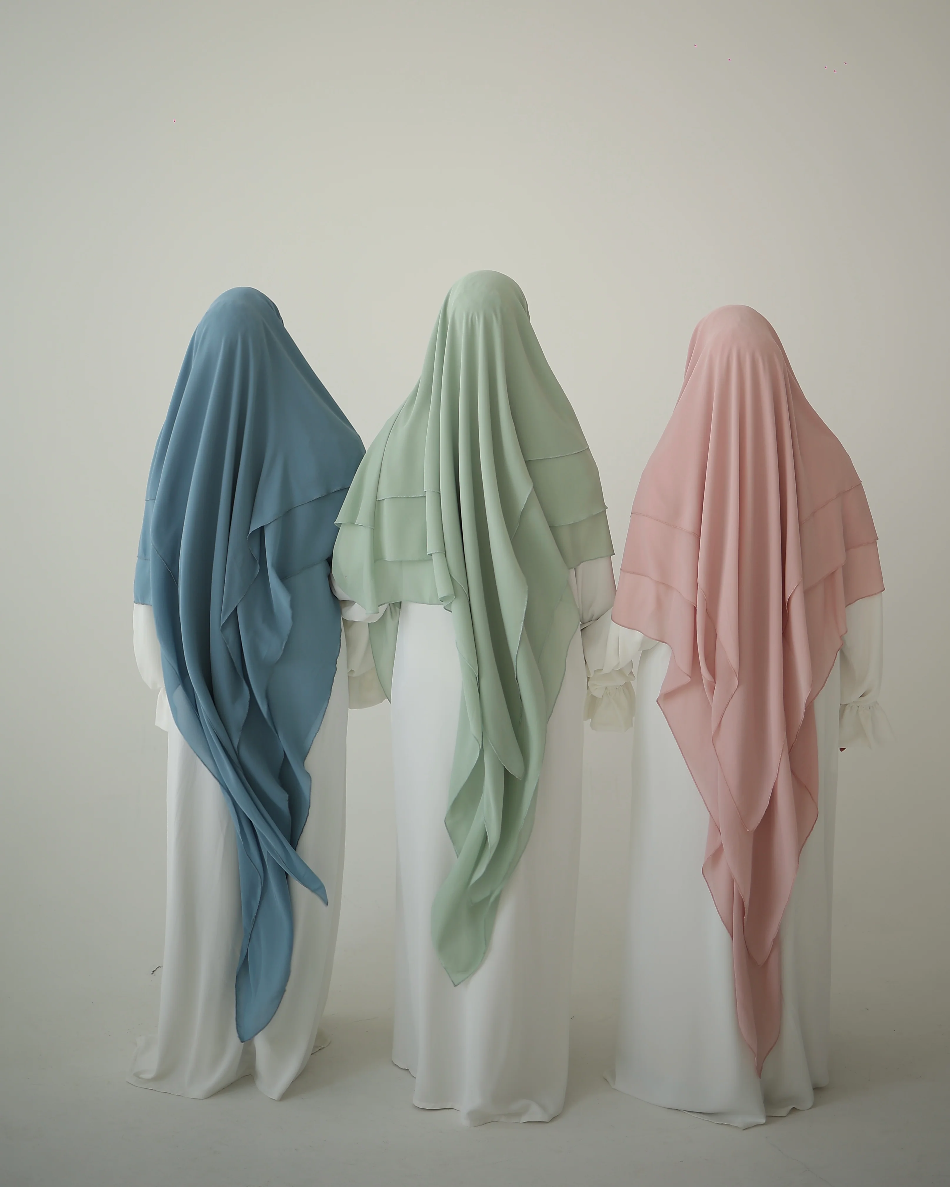 BLUE COTTON CANDY Khimar - Image 5