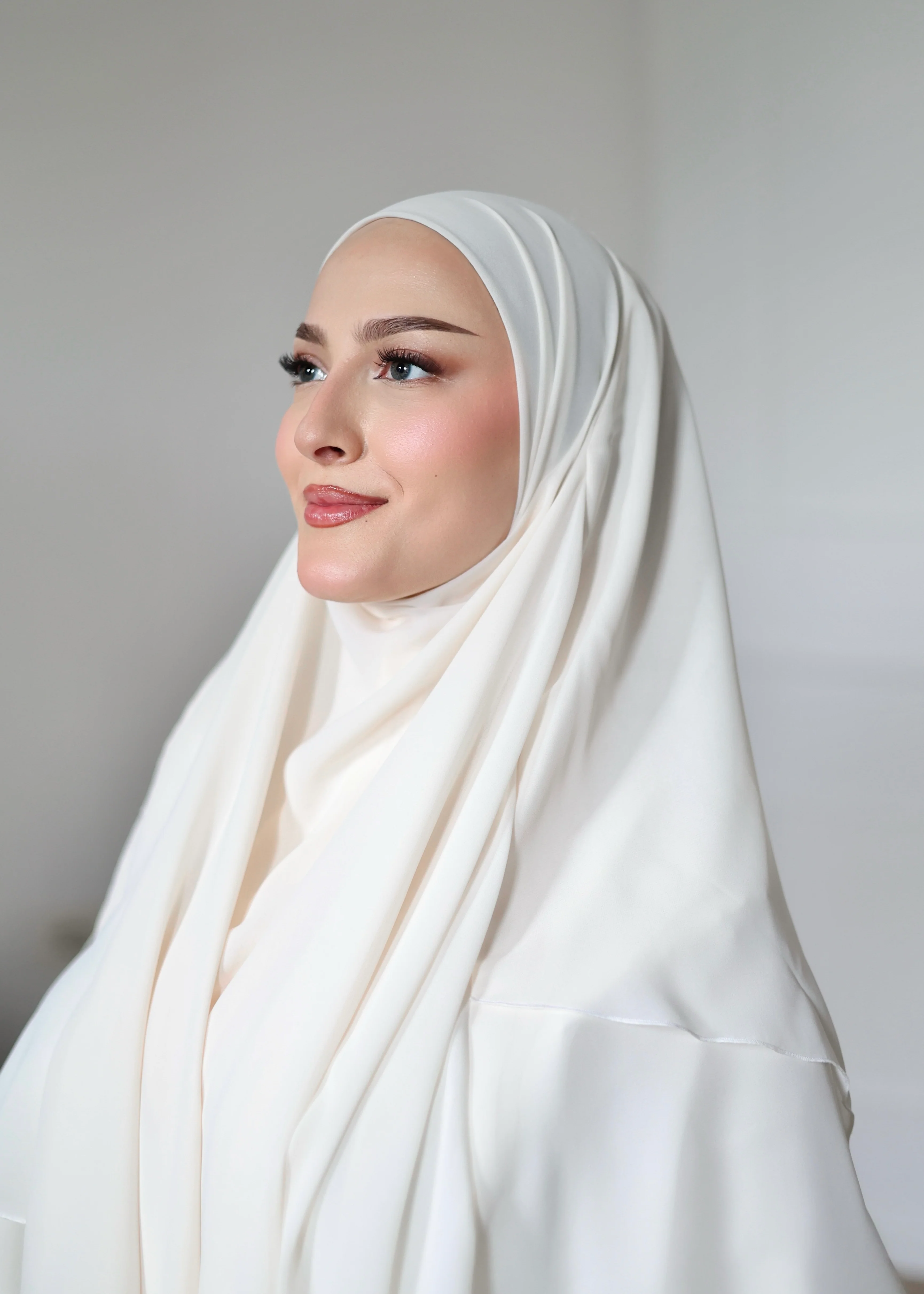 Chiffon Khimar COCONUT MILK - Image 5