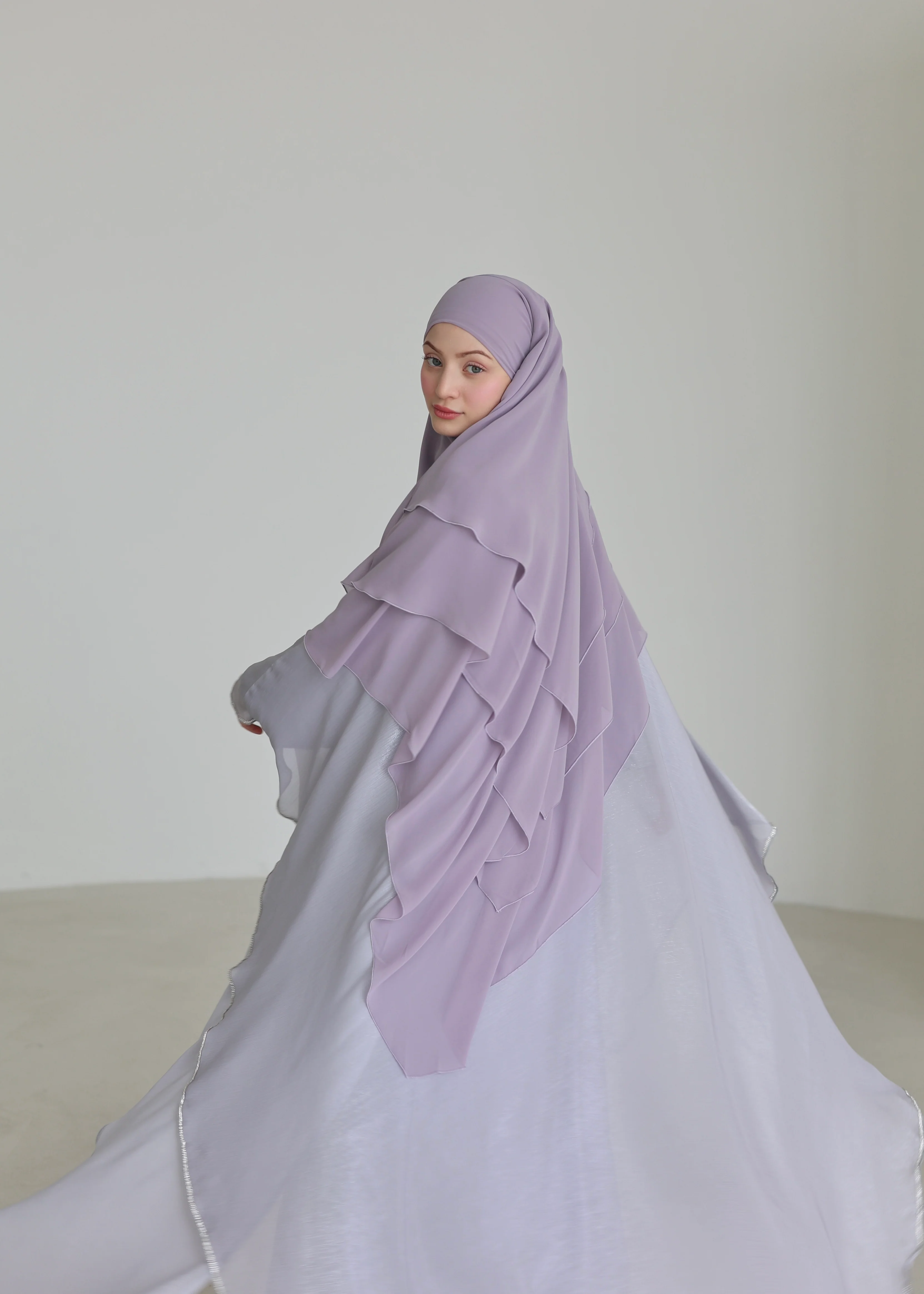 Chiffon Khimar VIOLET - Image 3