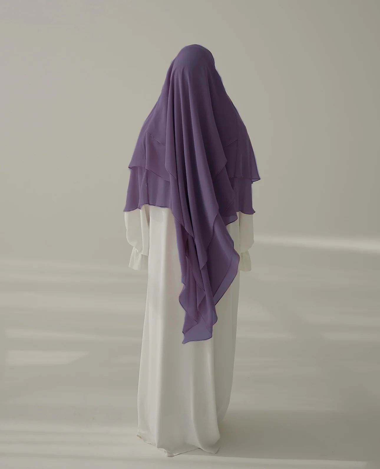 Chiffon Khimar LAVENDER - Image 4