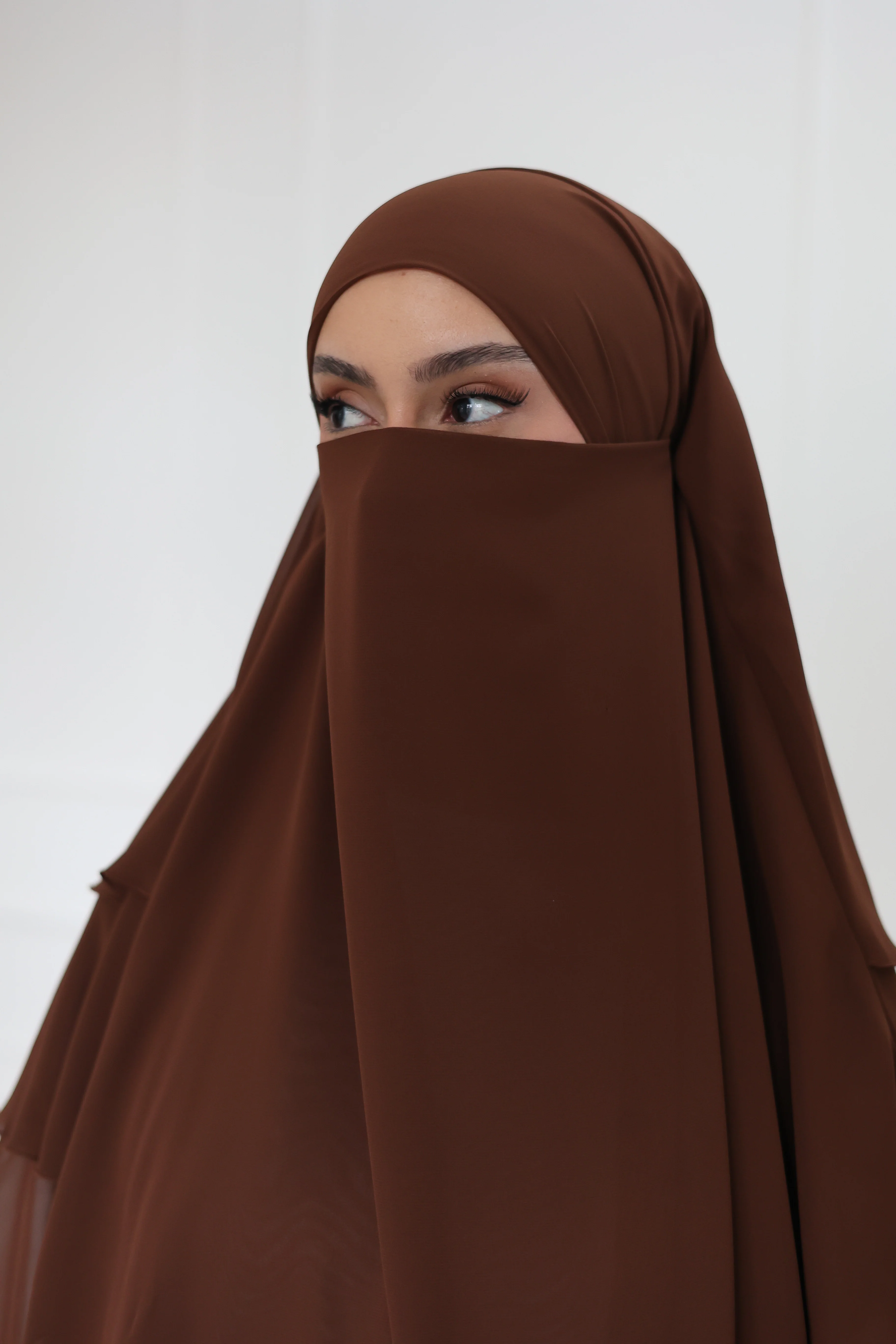 Chiffon Khimar HAZELNUT - Image 2