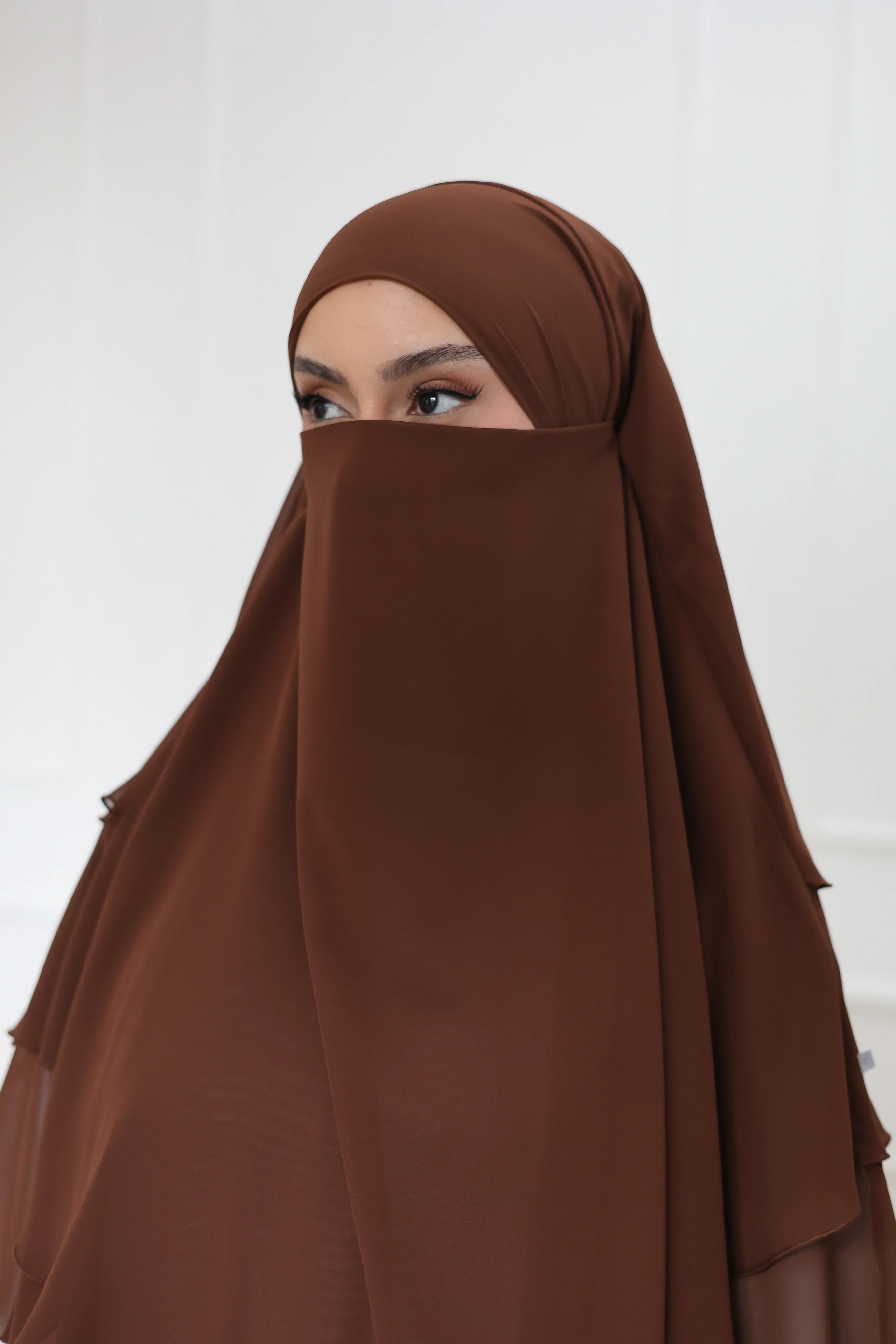 Chiffon Khimar HAZELNUT - Image 8