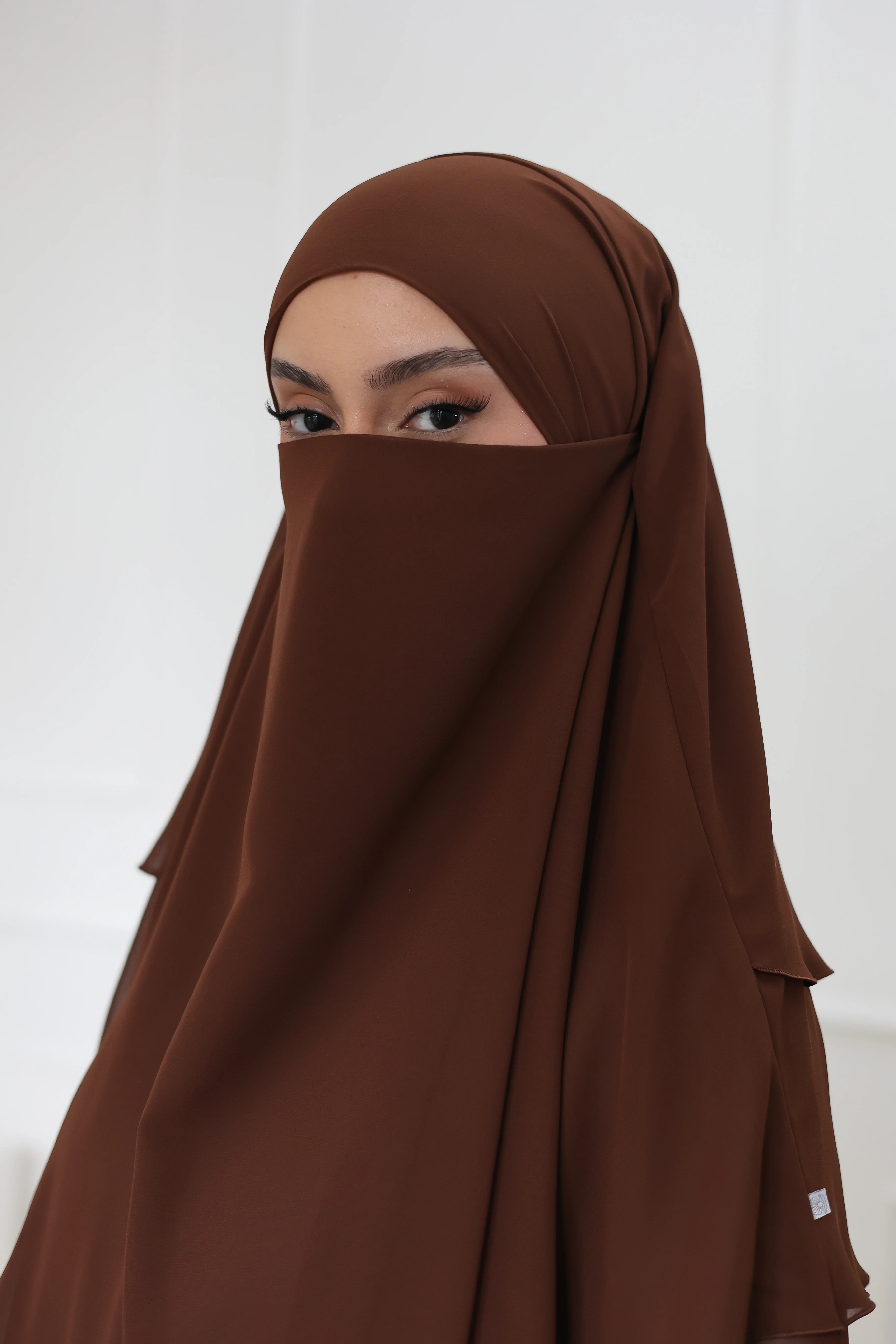 Chiffon Khimar HAZELNUT - Image 9