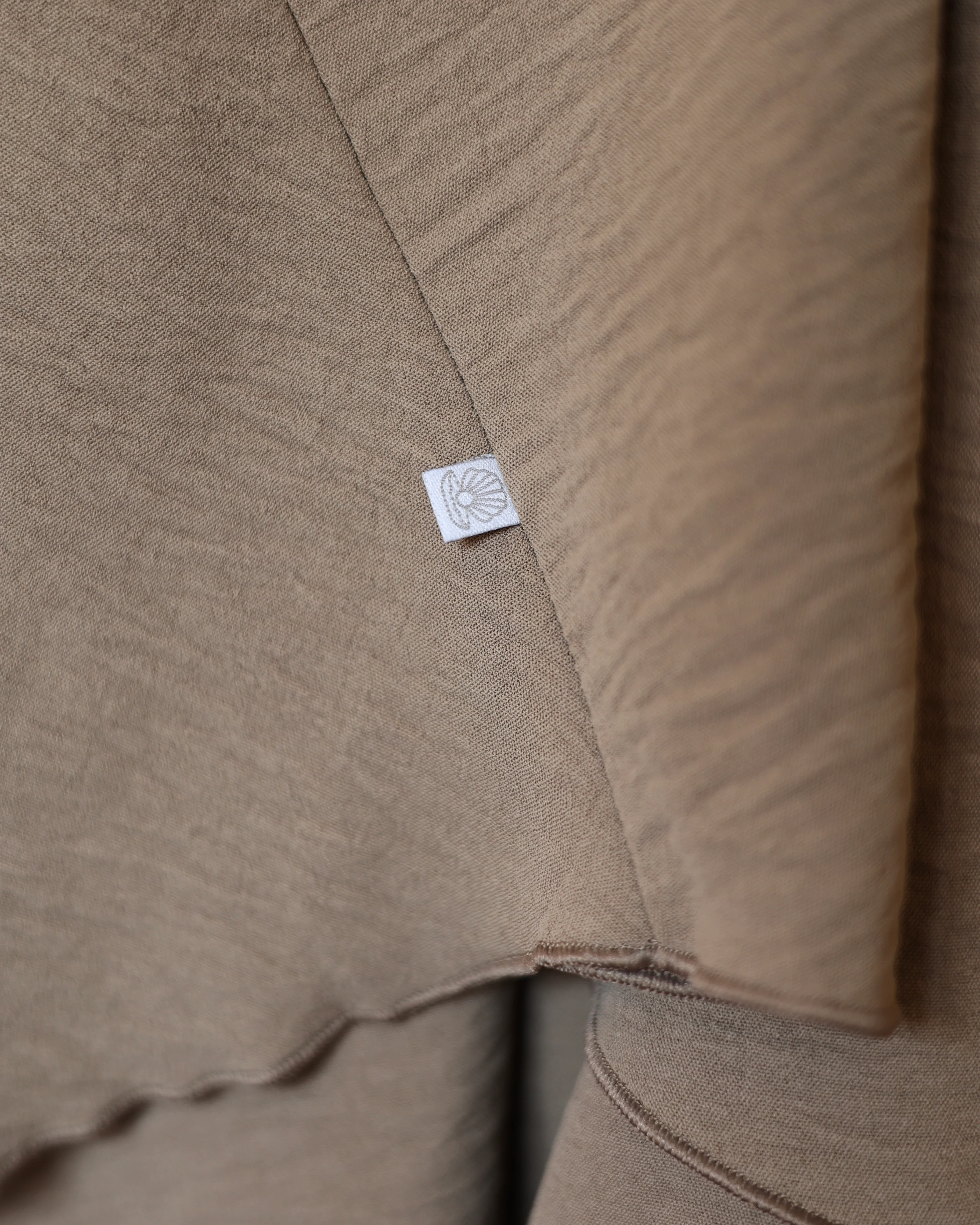 PEARLY COLLECTION Baumwoll Khimar CAPPUCCINO - Image 11