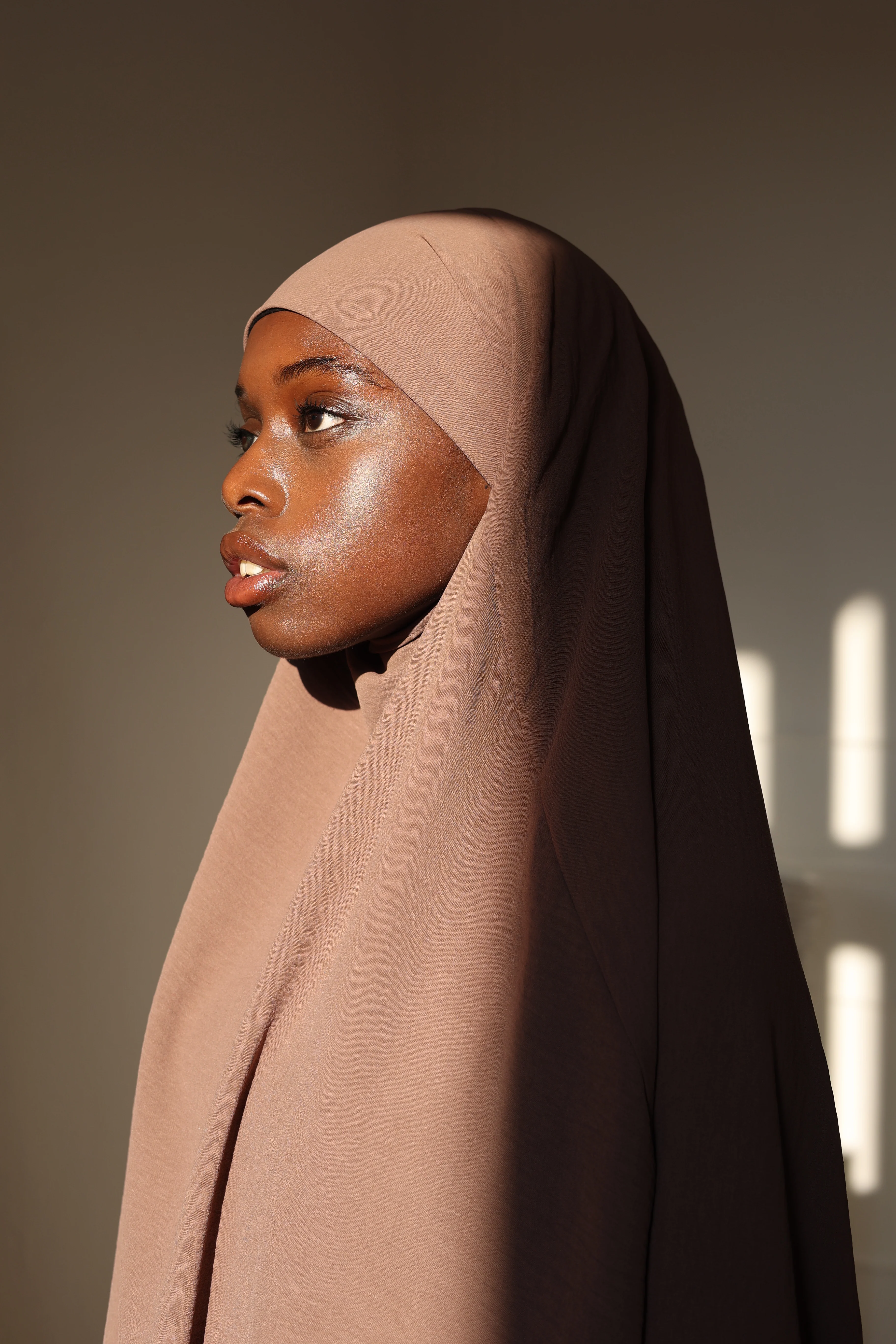 PEARLY COLLECTION Baumwoll Khimar EARTH - Image 3
