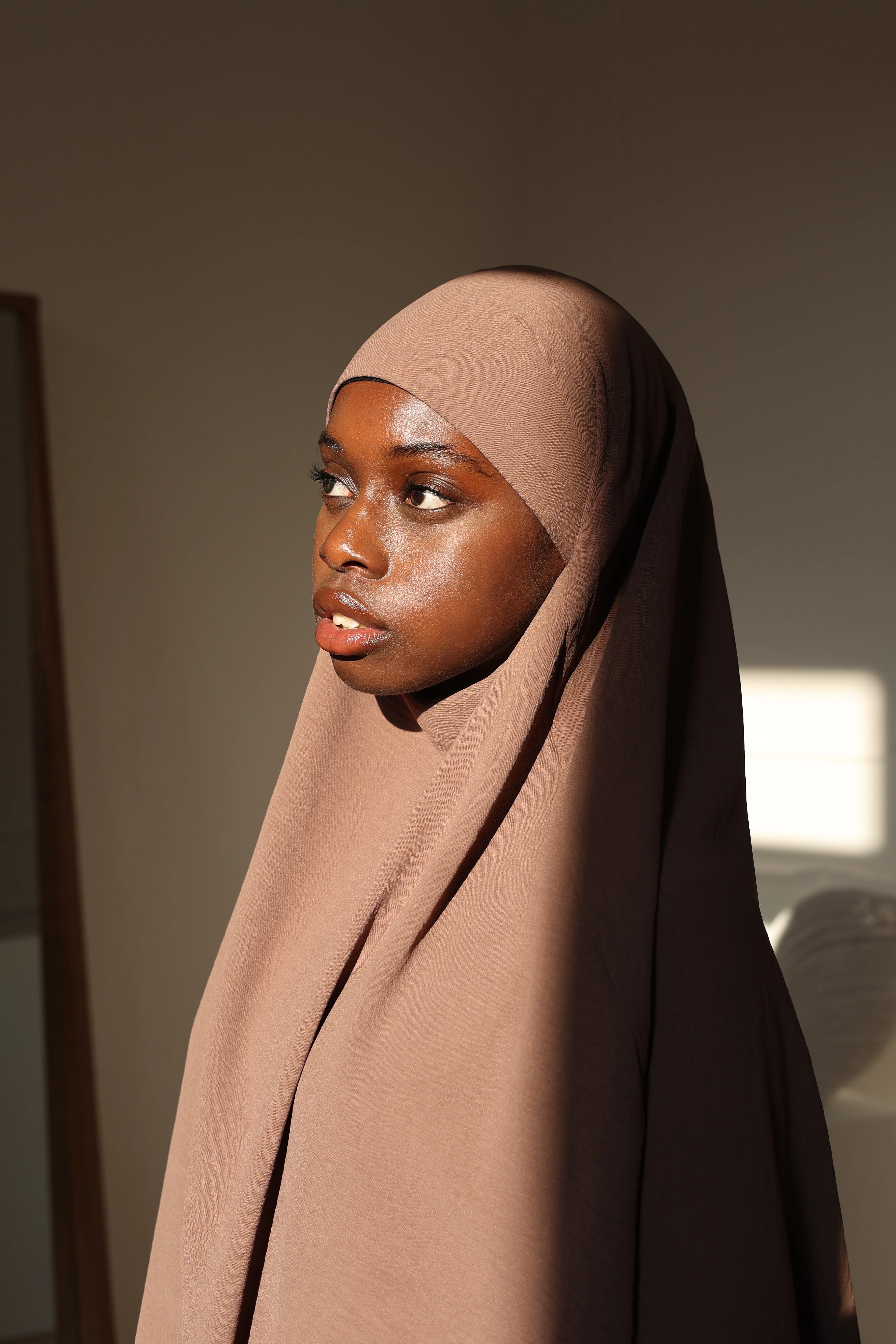 PEARLY COLLECTION Baumwoll Khimar EARTH - Image 5