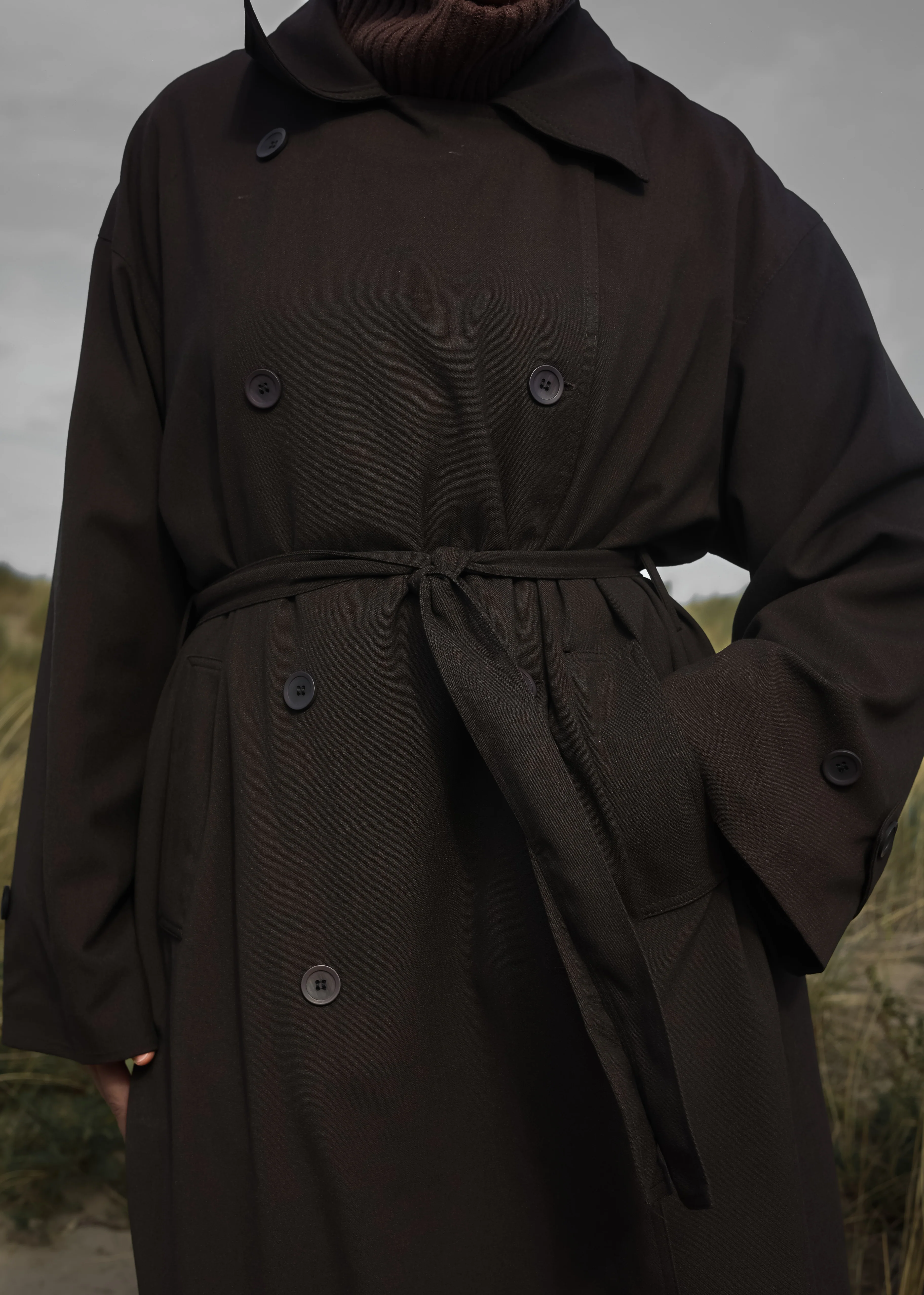 PEARLY STUDIO Trenchcoat DARK BROWN - Image 6