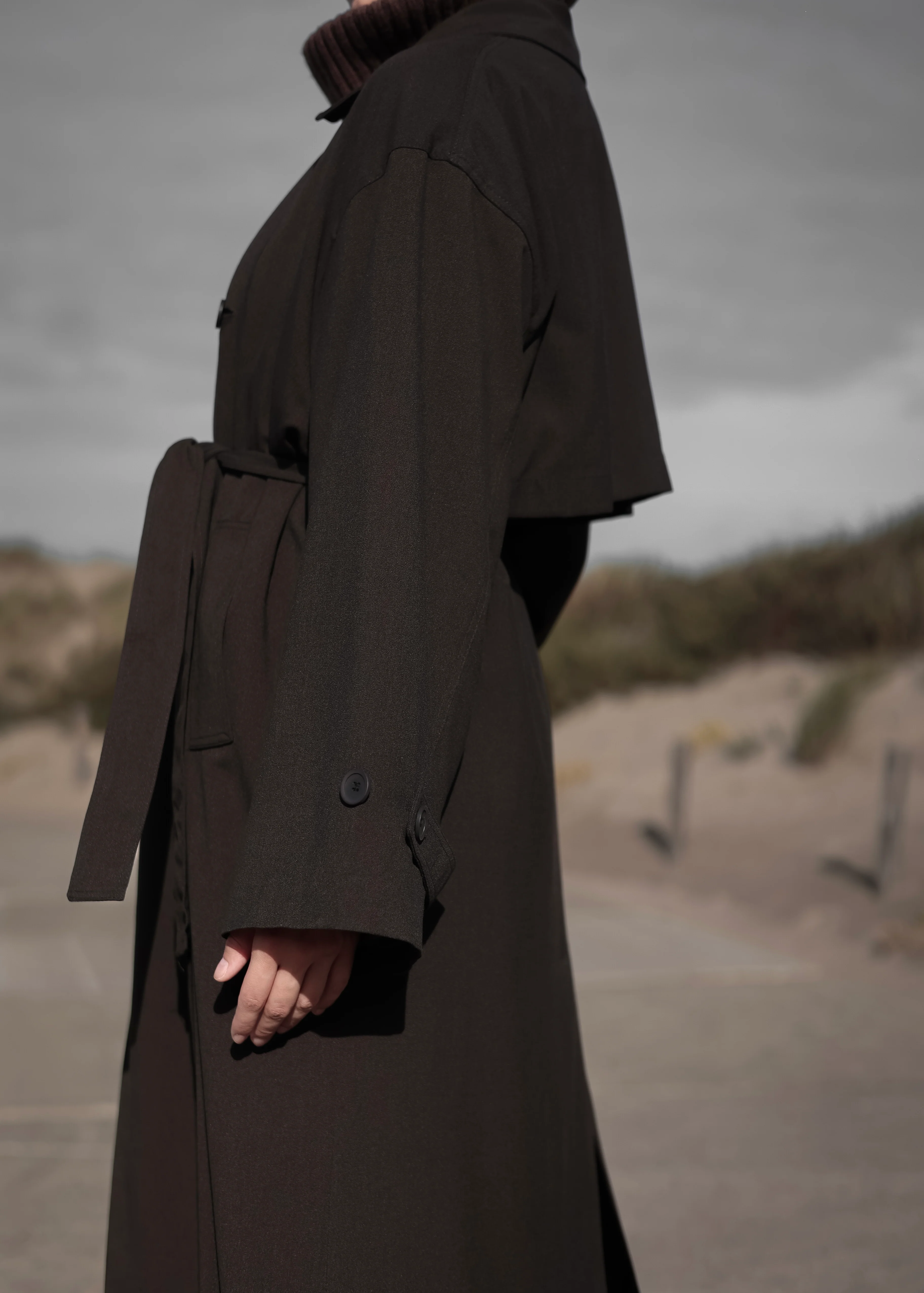 PEARLY STUDIO Trenchcoat DARK BROWN - Image 9
